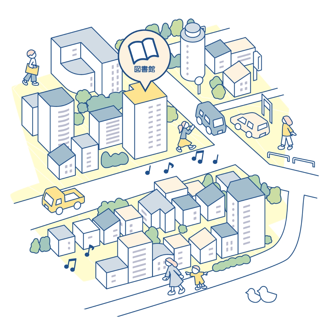 事業の4つの柱の図